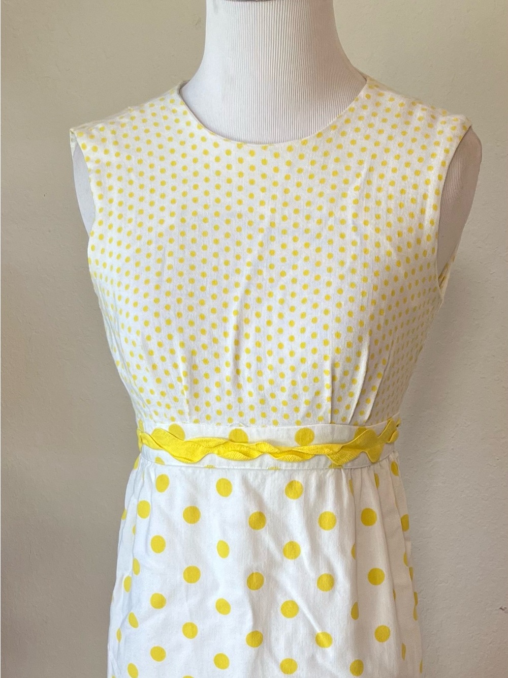 VTg Liberty House By Kiyomi Polka Dot Maxi Cotton? Bow 60s Mod